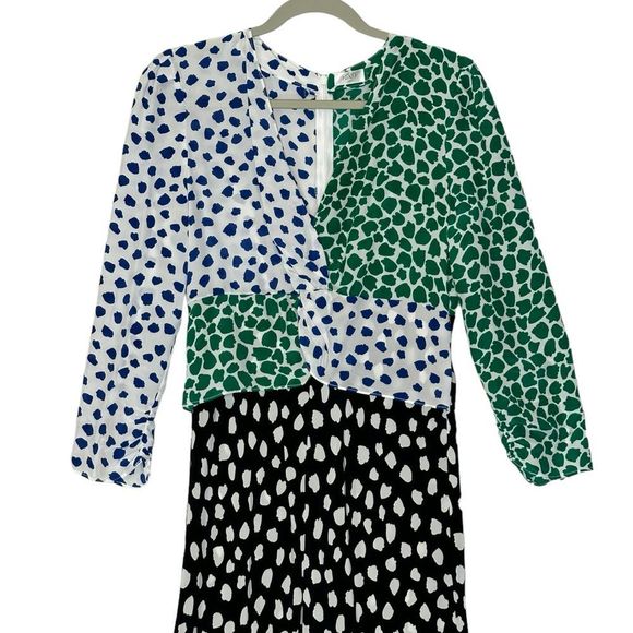 RIXO London Chelsea Dress Silk Polka Dot Maxi | Size M - Picture 6 of 12